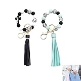 Adaptabilité et Praticité: Le bracelet élastique s’adapte facilement à la plupart des poignets de femmes, offrant à la fois souplesse et fermeté pour garantir qu'il reste bien en place. Ce bracelet porte-clés vous permet également de libérer vos mains tout en étant pratique pour votre quotidien