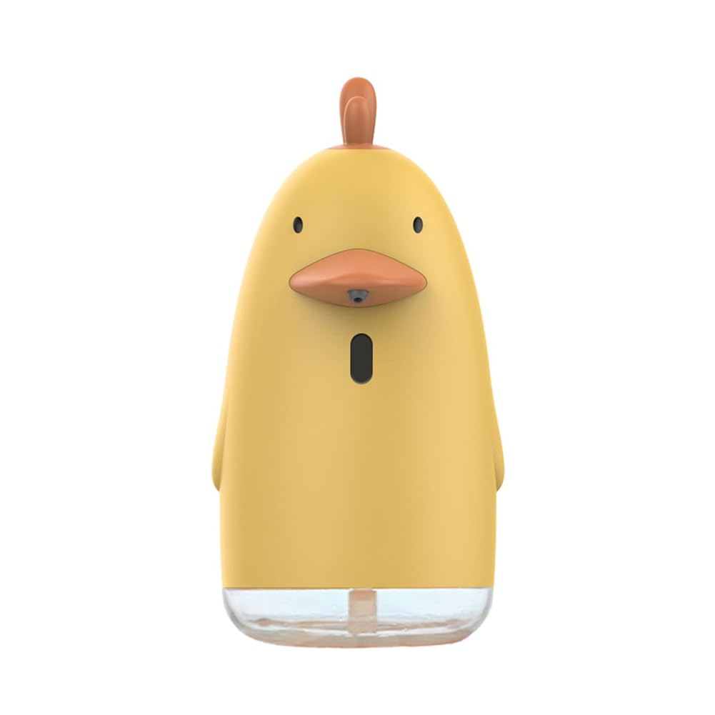 UDSKNV[KSL Cute Yellow Chicken Touchless Foaming Soap Dispenser Kids Automatic Cartoon Hand-FreeSoap Dispensers