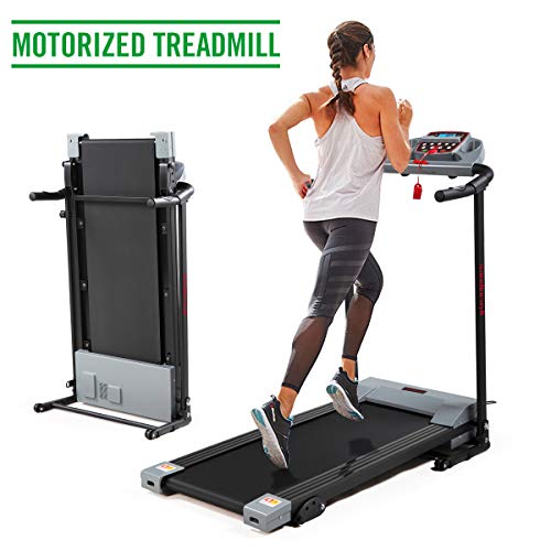 Image of JAXPETY Folding Treadmill 2.0HP Electric Motorized Running Machine w /LCD Display, Drink Holder for Home Gym Exercise Walking Fitness, Grey