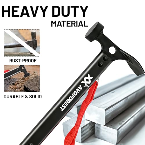 AVOFOREST 20-Piece Tent Stakes and Hammer Kit