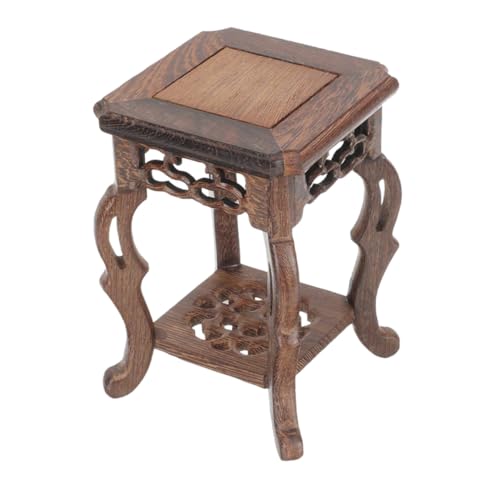 FUTUREORYY Soporte De Madera Para Macetas De Flores Base Estable y Duradera Para Interior y Exterior Pedestal De Bonsái Diseño Artesanal Para Decoración De Hogar y Oficina
