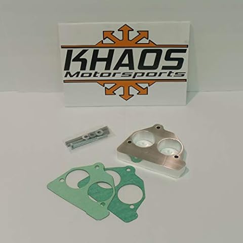 Throttle Body Spacer TBI Adapter 7.4L to 5.7L Chevy GMC 87-95 Khaos Motorsports Cover