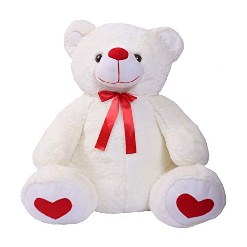 Image of Ultra 20 inch Big Hugging Teddy Bear Fully Stuffed Soft Plush Toy for Kids in White Animal Toy Gift Birthday Anniversary Christmas Diwali Home Decore