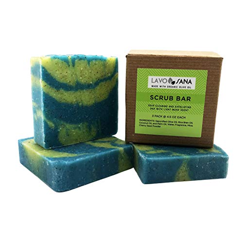 LavoSana Scrub Bar | Heavy Duty Exfoliating Soap for Deep Cleaning