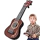 BESPORTBLE Ukulele-Spielzeug aus Kunststoff für Kinder – Miniatur-Musikinstrument für Kinder Pädagogische Spielzeuggitarre (Dunkelbraun)