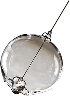 CIYODO 1Pc Sino De Vento Decoração Japandi Decoração De Cristal Decorações Para Casa Corredor Sino De Vento Jardim Carrilhão De Vidro De Vento Pingente De Sino Pendurado Pingente