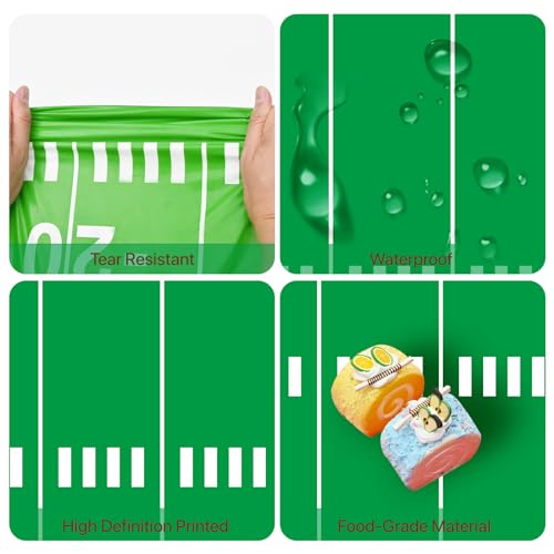 2 Pack Football Tablecloth - Football Party Decorations, Plastic Footballs Table Cover, Disposable Rectangle Table Cloth for Footballs Party Supplies, Tailgate Tables Decor Favors, 54 x 108 Inch - Image 5