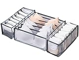 【Tela de alta calidad, lavable】 La organizador ropa interior está hecha de tela de alta calidad, malla fina, mano de obra fina, costuras suaves y duraderas. La lavadora se puede limpiar o lavar a mano.