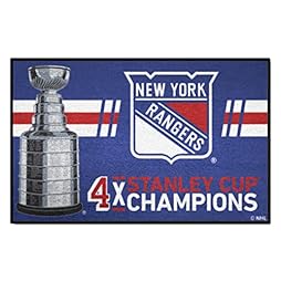 New York Rangers Dynasty Starter Mat Accent Rug - 19in. x 30in.