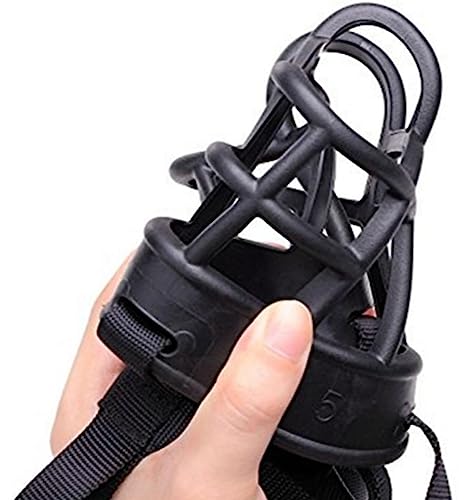 LATRAT Dog Muzzle Prevents Bites Breathable Training Snout for Small Medium and Large Dogs (Size 5), Black, Taille 5 - Image 2