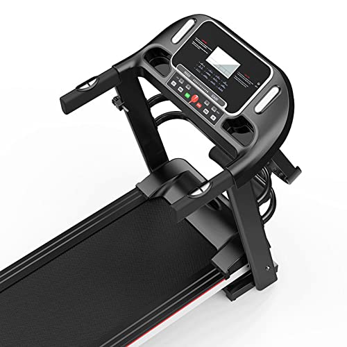 Image of Electric Folding Mini Exercise Running Machine Foldable Mini Fitness Home Treadmill Indoor Exercise Gym Folding Treadmills (Black)