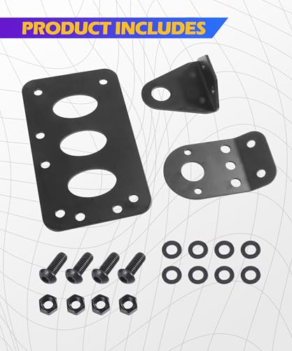 Image of SCUARI Motorcycle License Plate Bracket,Car Accessories Motorcycle License Plate Holder,Motorcycle Side Mount License Plate Bracket,Horizontal Vertical License Plate Mount,Fits Most Motorcycle Bikes