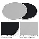 2pcs Discs Slider, Fitness Disc Slides Exercise Sliding Plate Sliding Discs Fitness Core Slider Workout for Gym, Home, Yoga, Pilates(Grey) - Image 3