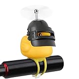 NEKRASH Duck Bike Bell, Rubber Duck Bicycle Accessories with LED Light, Cute Propeller Handlebar...