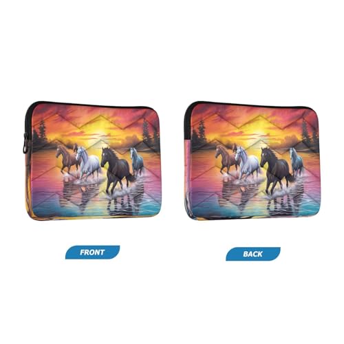 Funda para portátil Sunset River Horses 13-14 pulgadas miniatura 2