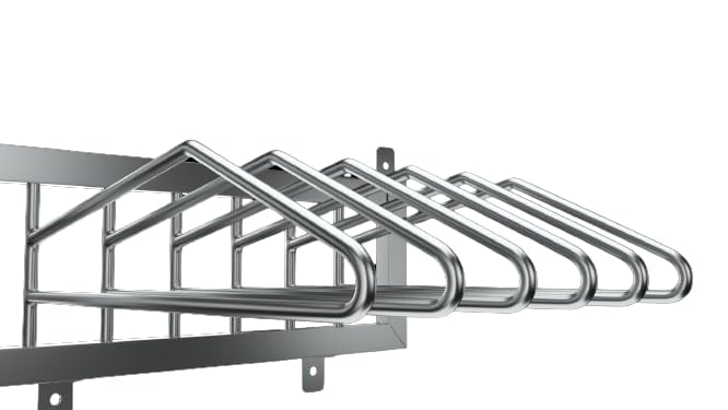 Image of Xray Apron Hanger Stand Stainless Steel Lead Apron Hanger Stand - Heavy Duty & Long-Lasting (1, Set of 6)