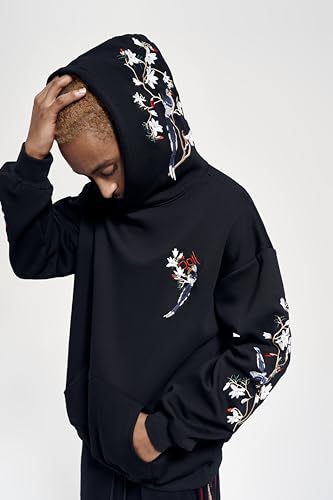 Niepce Inc Streetwear Men's Dragon Embroidered Heavyweight Graphic Hoodies - Image 6