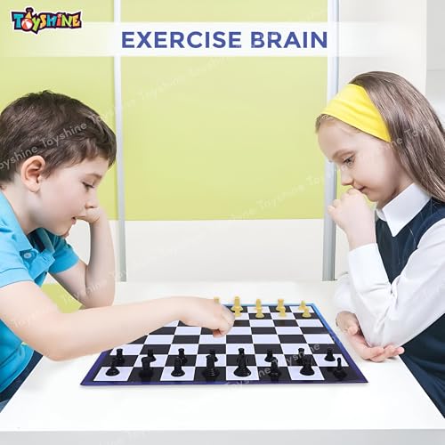 Image of Toyshine 36cm Magnetic Chess Set with Folding Board and Pieces | Strategic, Challenging & Tactical Game for Beginner Kids 5 +
