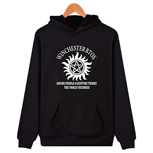 Mempire Unisex Sudadera con Capucha Sam Dean Winchester Brothers Hooded Sweatshirt Pullover Novedad Hoody Casual (A,XXS)
