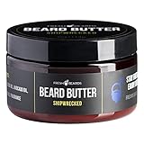 Fresh Beards Shipwrecked Beard Butter - Bay Rum, Clove, and Caribbean Spice Fragrance - Scented Mens