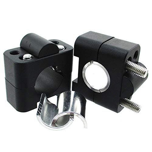 TC-Motor Black Alloy Handle Bar Clamp Riser Taper Mount For 1 1/8'' Inch 28mm Handlebar Pit Dirt Bike Motorcycle MX Motocross Quad ATV