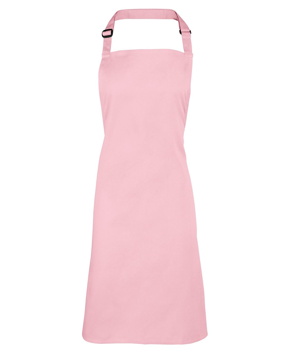 Workwear World Pink Spectrum Collection Adjustable Halter Neck Kitchen Hospitality Catering Bar Service Bib Apron (Pink)