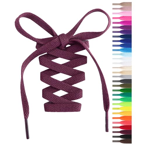 Handshop Flat Shoelaces 5/16' - Shoe Laces Replacements For Sneakers and Athletic Shoes Boots...
