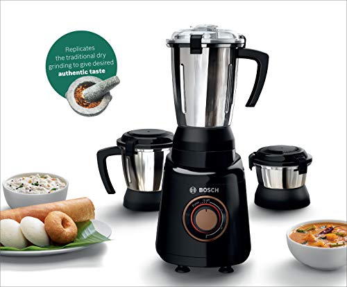 Bosch Appliances TrueMixx Bold 600-Watt Mixer Grinder with 3 Jars (Black) Bosch Appliances TrueMixx Bold 600-Watt Mixer Grinder with 3 Jars (Black)