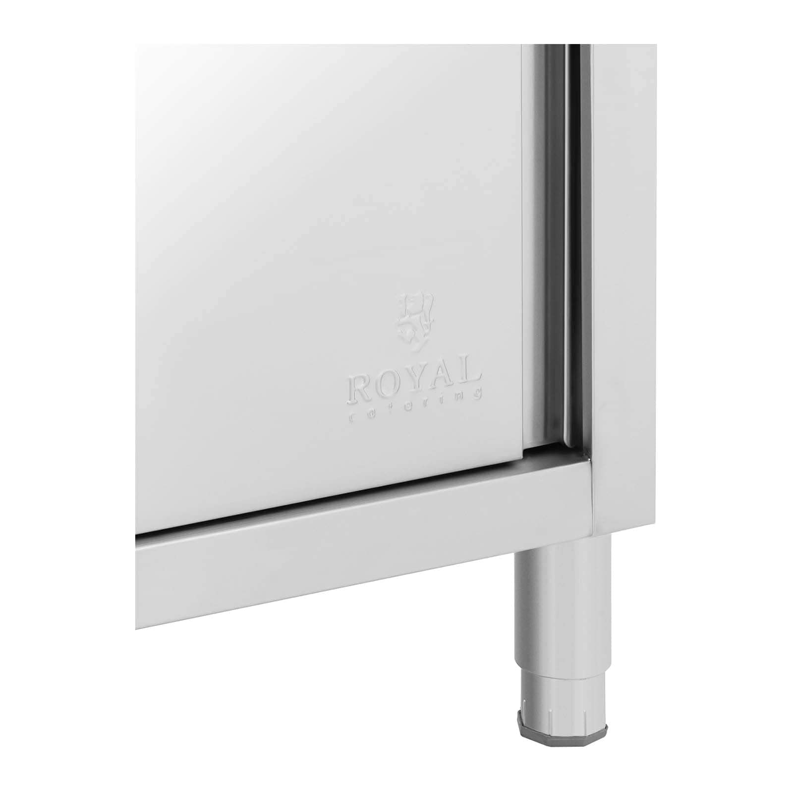 Royal Catering RC-IKS08 - Armadietto per lavello, 1 vasca, in acciaio inox, 400 x 400 x 300 mm
