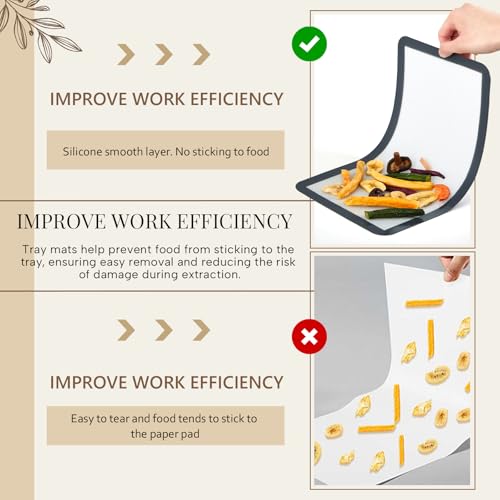 Image of 4 Pcs Silicone Baking Mats Bulk Compatible with Harvest Right Freeze Dryer