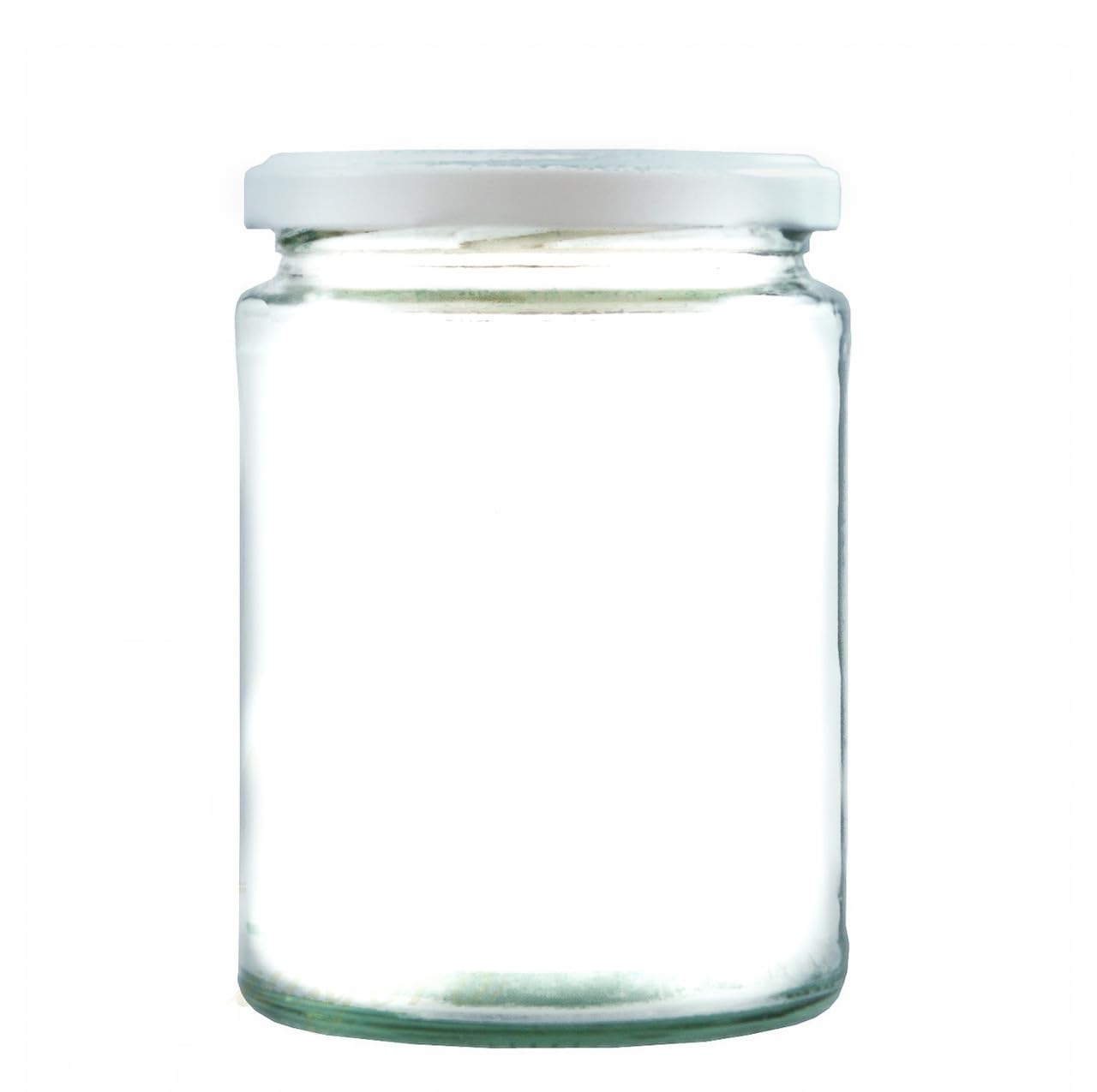 Wares of Knutsford 300ml Glass Food jar with twist off lids for Jam Marmalade Honey (192, white)