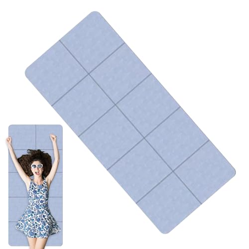 Tapis de yoga de voyage pliable et antidérapant pour le fitness à la maison