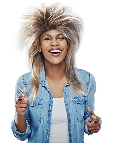 Tina Turner Wig Tina Turner Costume Wig Rocker Wig- Blonde and Brown Mix