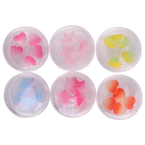 PIXNOR Nail Art Beads Fatias de Fimo Nail Art Stickers Argila Do PolÃ­mero Nail Art Encantos de Resi