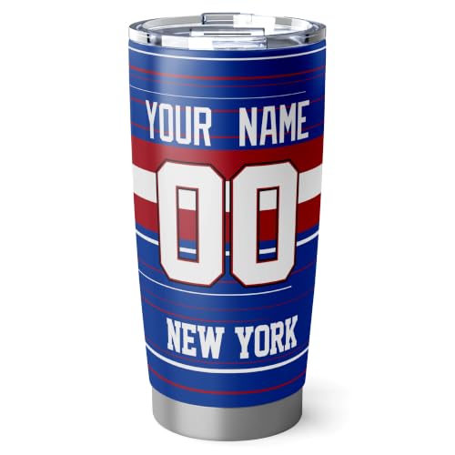 Image of New York Tumbler 20oz Travel Mug Gifts Custom Name Number