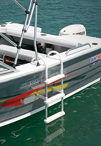 Échelle de bateau aluminium qui évite les chutes avec ses marches en polyéthylène robustes - 6