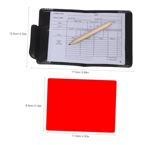 Kit Estándar de Accesorios para Árbitro Fútbol Rojo y Amarillo miniatura 2