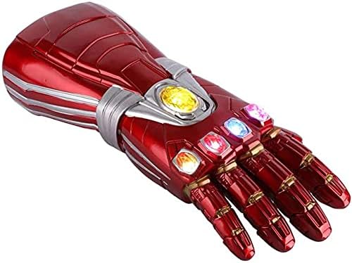 Miniatura 4 de Guantelete de Iron Man Infinity Guante Iron Man Infinity LED con luz de piedra para fiesta de Halloween para niños Rojo