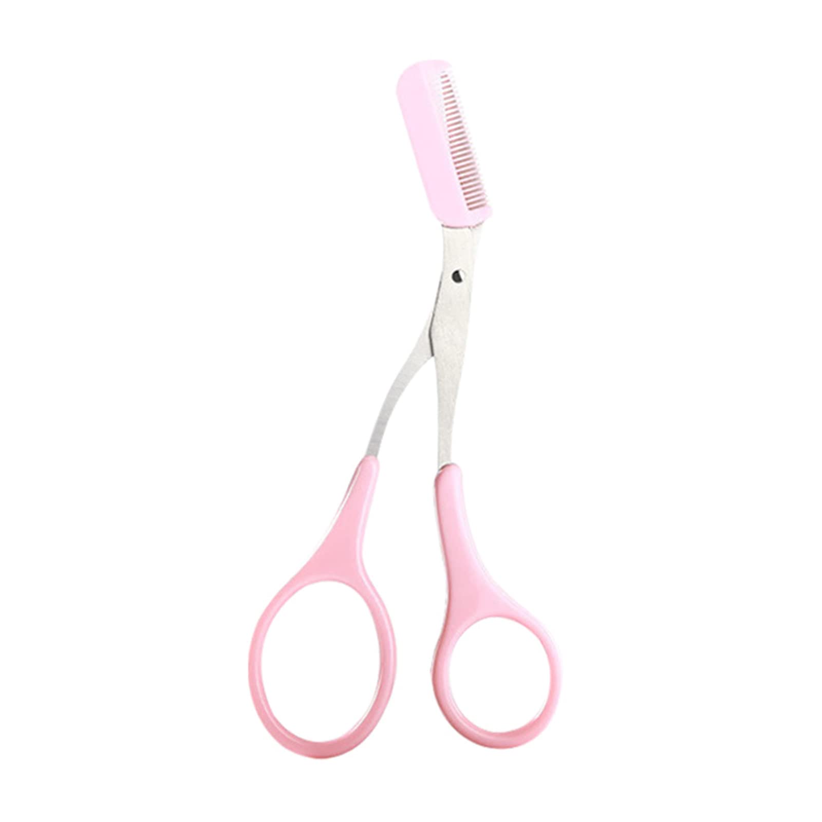Crffz Women's A Eyebrow Trimmer Scissors With Comb Eyelash Hair Stainless Steel Eye Brow Grooming Tool For Girls Eyebrow Trimmer With Comb
