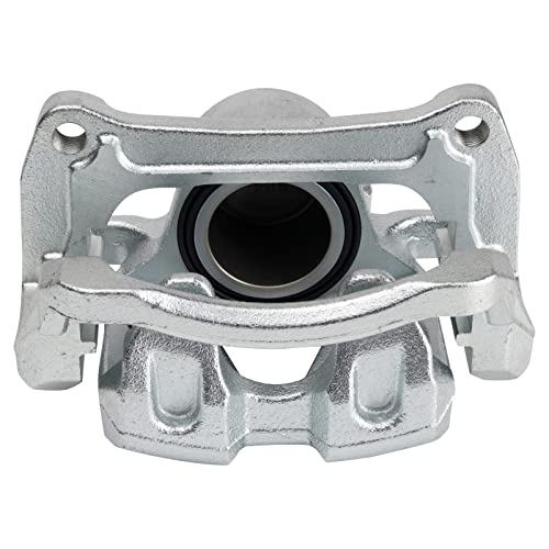Image of TRQ Front and Rear Brake Caliper Set Zinc Coated Brackets Hardware Compatible with 2018 Fiat 500X 2018 Jeep Renegade
