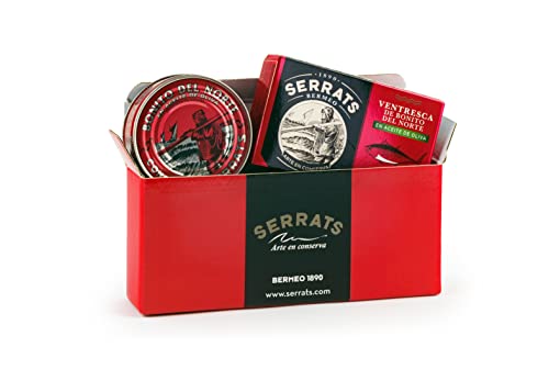CONSERVAS SERRATS - Caja Regalo Bienvenida - Surtido de Conservas Gourmet Premium - Selección Premium Artesanal - Ideal para Gourmets