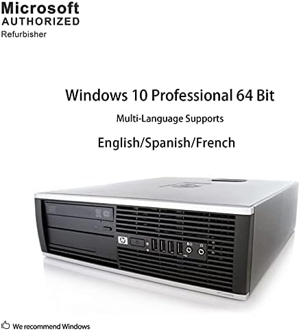 Amazon Com Hp Elite 00 Sff Desktop Pc Intel Core I5 2400 3 1ghz 8gb 500gb Dvdrw Windows 10 Professional Renewed Electronics