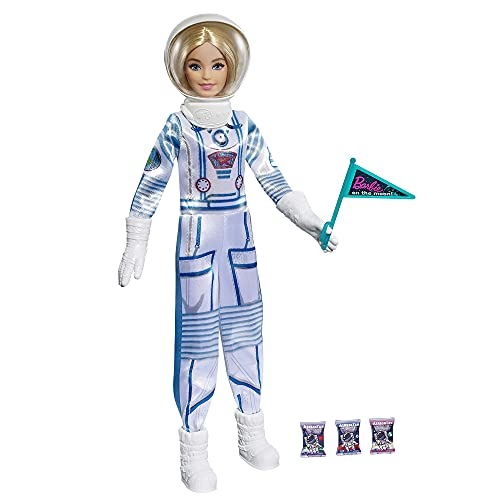 Barbie GTW30 - Weltraum Abenteuer Astronautin Puppe, blond, mit Raumanzug, Helm und Zubehörteilen, ab 3 Jahren – Bild 3