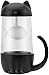 Produktbild Katzen Glas Tee Becher Wasser Flasche mit Fisch Tee Infuser Sieb Filter 280ML 10.5 * 7.1 * 15.4cm (Schwarz)