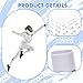 Funnysoft 10 Pairs Fencing Socks for Epee and Foil White Cotton Knee High Socks Comfortable Support Athletic Stockings with Reinforced Foot Protection for Men Youth