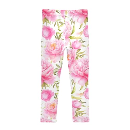Girls' Leggings Flowers Floral Pink Kids Yoga Tights Pants 1 Pack 208500262