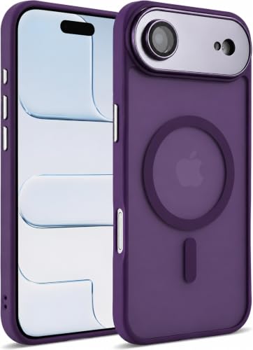 Image of Elzzi Magnetic Magsafe for iPhone 17 Air Case, Upgraded [Full Camera Protection] [Compatible with Magsafe] [Translucent Matte] Shockproof Protective Phone Case for Men & Women, SQ Deep