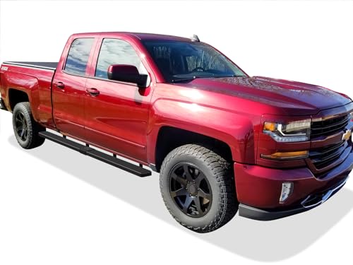Estribos iBoard Negro 5in para Jeep Silverado 2007-2019 miniatura 6