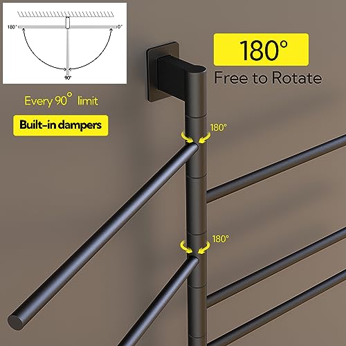 P&Bhusri Towel Warmers, Rotating Towel Rack Electric Towel Warmer With Built-In Timer thumb #2