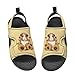 Pointodoor Guinea Pig Sunflower Print Girls Sandals Fashion Pool Water Shoes Summer Open Toe Outdoor Hiking Athletic Sandals for Toddler Kids